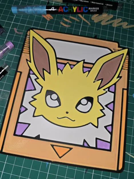 Thẻ bài game Pokemon Jolteon – Đồ thủ công tô màu - Image 3