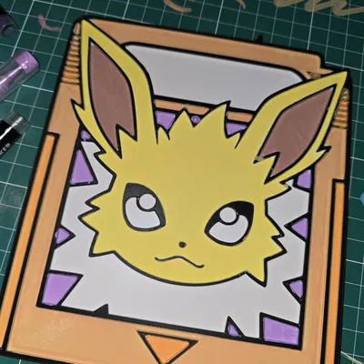 Thẻ bài game Pokemon Jolteon – Đồ thủ công tô màu