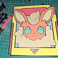 Gamecard Pokémon Flareon để Tô Màu - Thumbnail 3
