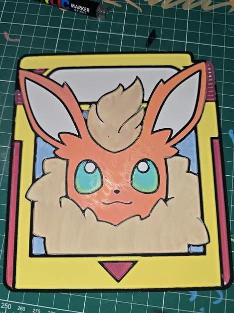 Gamecard Pokémon Flareon để Tô Màu - Image 4