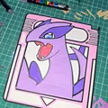 Thẻ game Lugia Pokémon để tô màu (Lugia Gamecard Pokemon Coloring) - Thumbnail 3