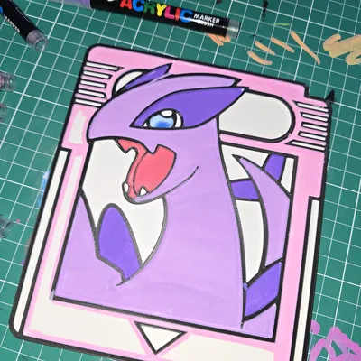 Thẻ game Lugia Pokémon để tô màu (Lugia Gamecard Pokemon Coloring)