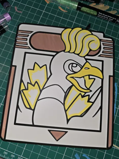 Thiệp game Pokemon Chim Bạc Vàng – Coloring Craft - Image 4