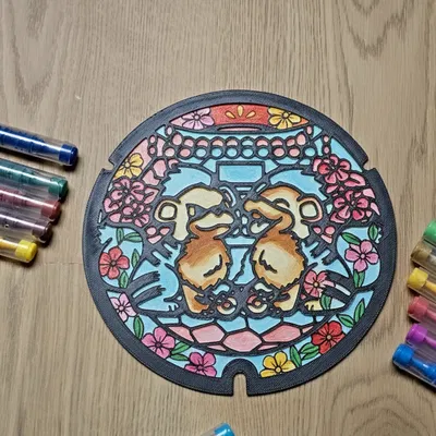 Growlithe Pokelid – Đồ thủ công tô màu