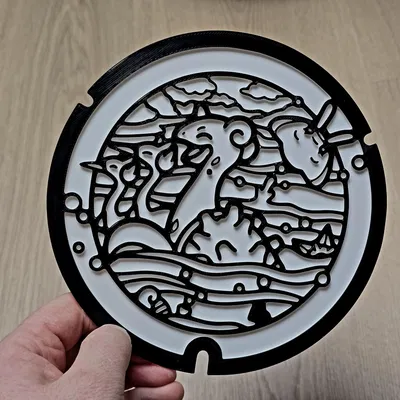 Lapras Pokelid Coloring Craft – Đồ thủ công tô màu