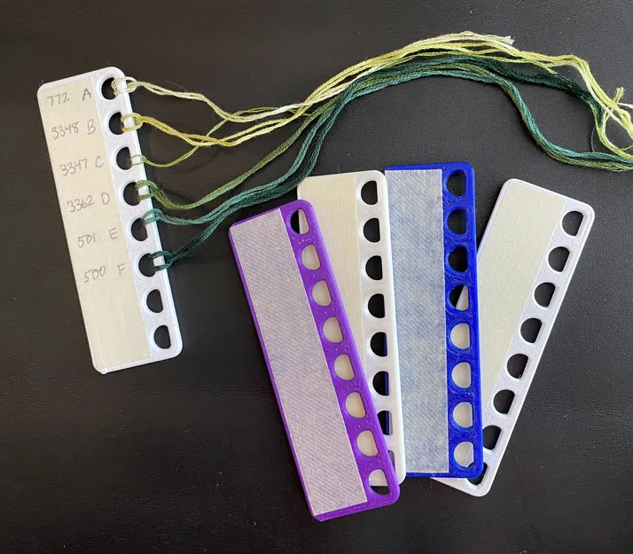 Thẻ giữ chỉ cắt sẵn cho Embroidery/Needlepoint, có chỗ dán nhãn - Image 2