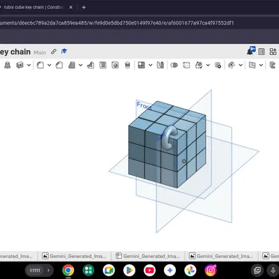 Rubik Cube – Móc khóa (không sử dụng được)