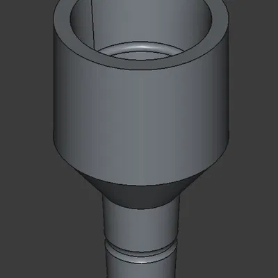 Adapter vòi bếp sang ống silicon (Parametric)
