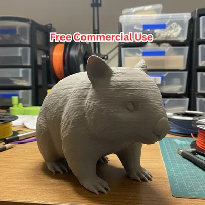 Tượng Wombat – Vùng Hoang Mạc Úc