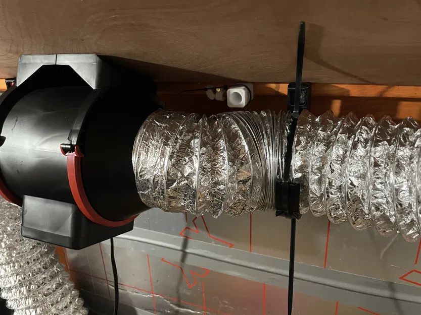 Giá treo tường cho ống gió nhôm mềm (Aluminium flexible ducting wall mount) - Image 1