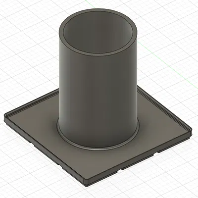 Gridfinity 3x3 Ø72mm: Giá đỡ băng keo kèm insert glue stick