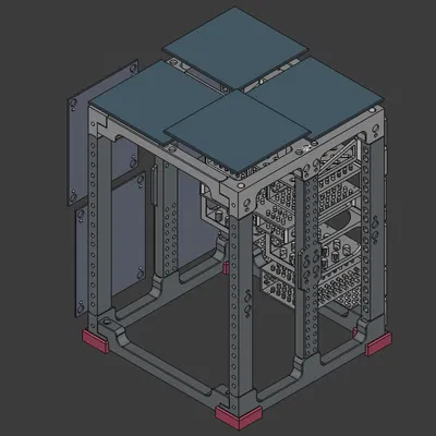 Rack 10 inch có tấm hông & tấm trên – Thiết kế Remastered