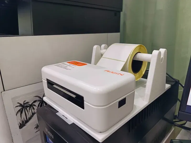 Giá đỡ cuộn nhãn cho máy in Aiyin Label Printer Roll Holder - Image 1