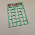 Schablone BINGO A6 cho vé online – lưới 5×5 có ô số - Thumbnail 1