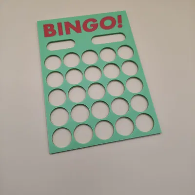 Schablone BINGO A6 cho vé online – lưới 5×5 có ô số