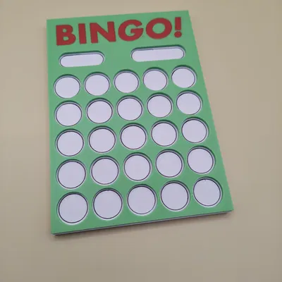 Schablone BINGO A6 cho vé online – lưới 5×5 có ô số