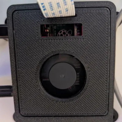 Quạt Raspberry Pi 3007 + LCD 128x32 + Khe cáp trên (Snap Together)