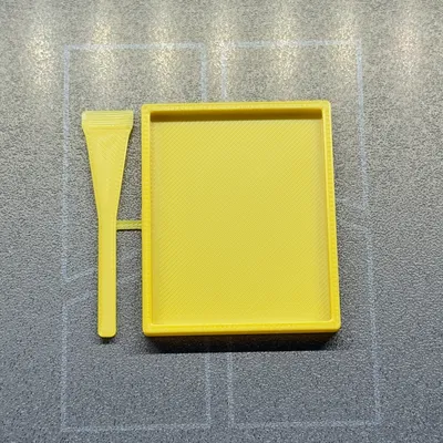 Khay trộn nhựa epoxy – đồ chứa keo nhanh (fast glue) 4x5cm