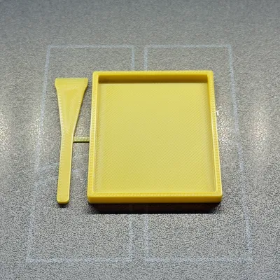 Khay trộn nhựa epoxy – đồ chứa keo nhanh (fast glue) 4x5cm