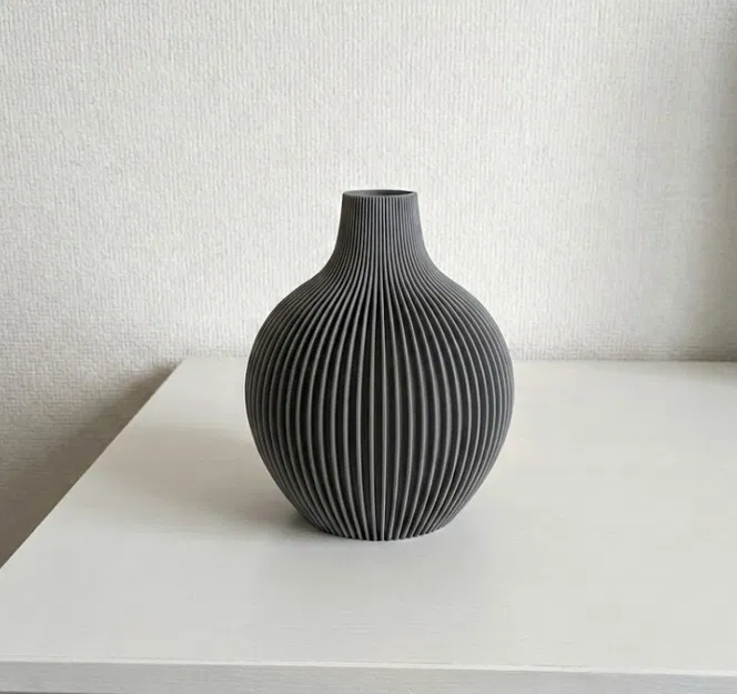 Bình hoa Zen gân sọc (Ribbed Zen Vase) - Decor Japandi tối giản - Image 6
