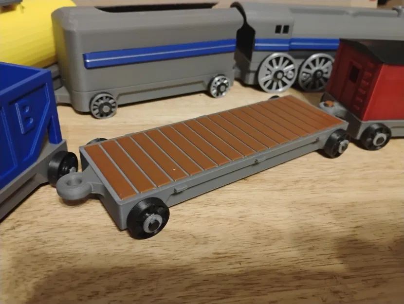 Toa flat car tàu đồ chơi mình làm cho con của bạn mê tàu - Image 1