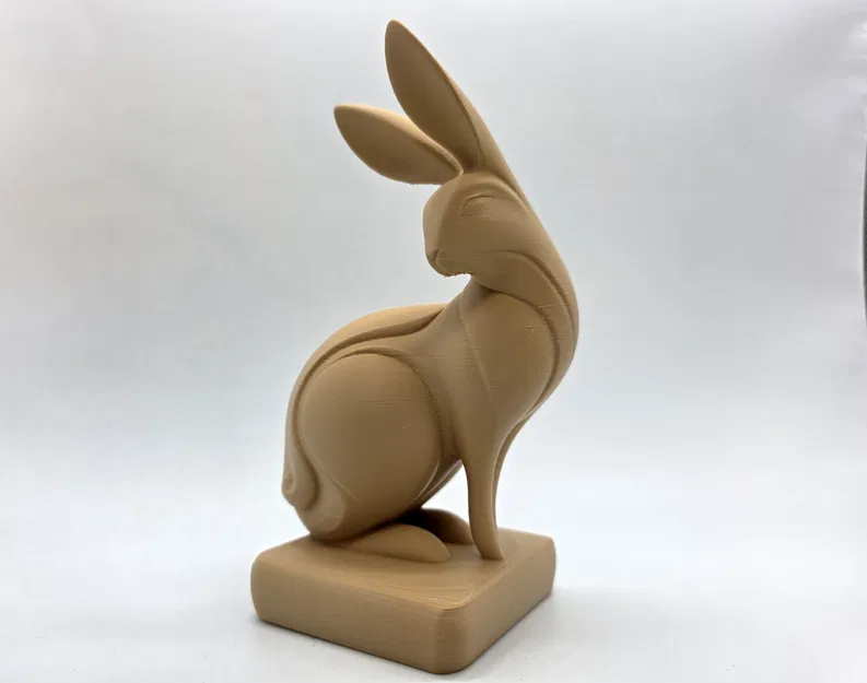 Tượng Thỏ Ngoái Nhìn (Look-Back Rabbit Sculpture) - Image 1