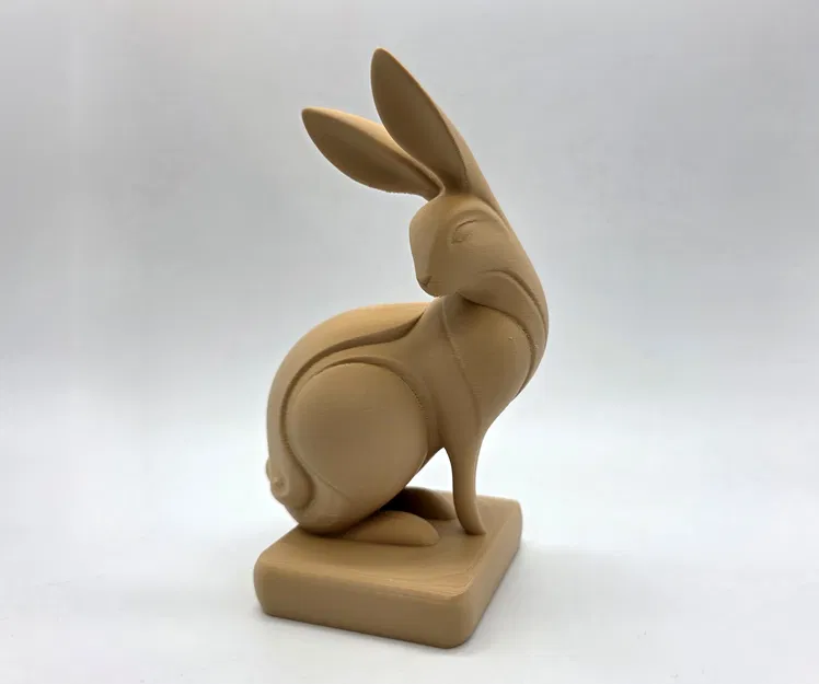 Tượng Thỏ Ngoái Nhìn (Look-Back Rabbit Sculpture) - Image 2