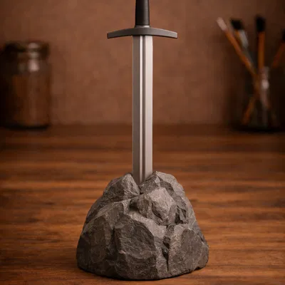 Mô hình trưng bày fantasy: Thanh kiếm trong đá (Sword in the Stone)