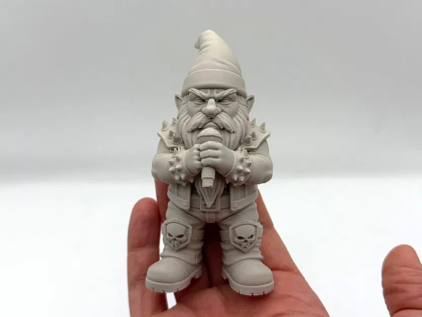 Skullsinger Gnome – Vệ Binh Vườn Phong Cách Rock Metal - Image 1