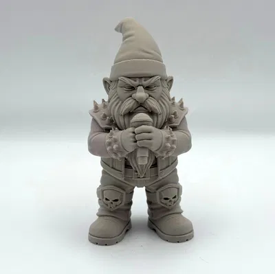 Skullsinger Gnome – Vệ Binh Vườn Phong Cách Rock Metal