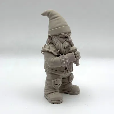 Skullsinger Gnome – Vệ Binh Vườn Phong Cách Rock Metal