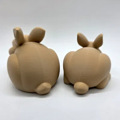 2 Chú Thỏ Ngủ Gật Dễ Thương