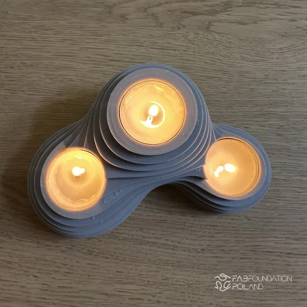 Đế nến tealight dáng organic - Image 3