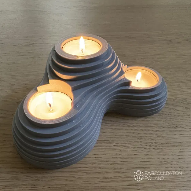 Đế nến tealight dáng organic - Image 4