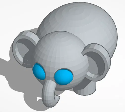 Voi đồ chơi (toy elephant) - Image 1