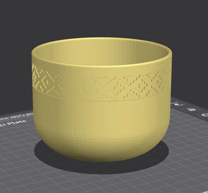 Cuenco - Macetero / Bowl - Planter (Chậu/Bát hoa văn Guarda Pampeana) - Image 2