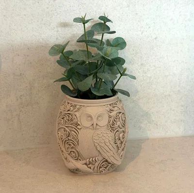 Owl Decor Vase – Bình Hoa Trang Trí Cú Mèo