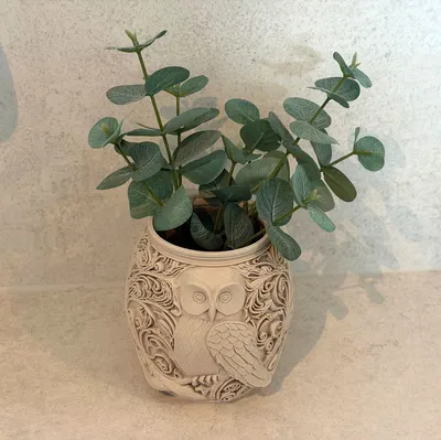 Owl Decor Vase – Bình Hoa Trang Trí Cú Mèo