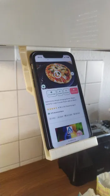 Küchenhelfer Smartphone – Giá đỡ điện thoại cho tủ bếp treo - Image 4