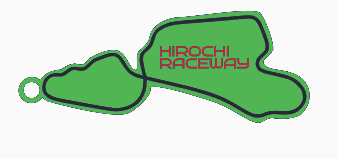 Móc khóa đường đua Hirochi Raceway (full circuit) - Image 1