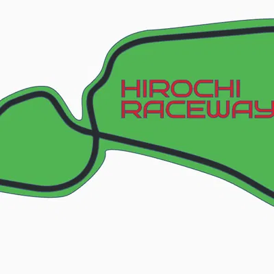 Móc khóa đường đua Hirochi Raceway (full circuit)