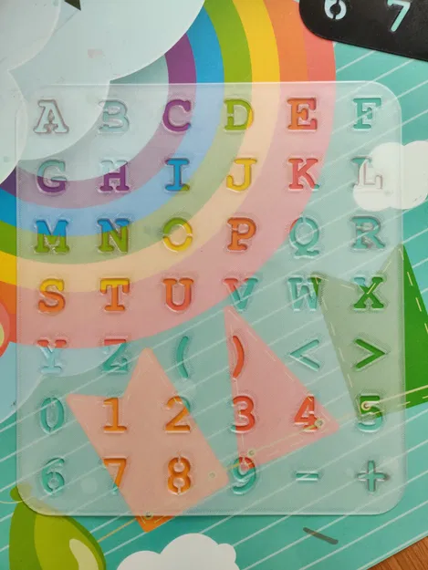 Bộ khuôn tô chữ (Letters Stencil) dùng font Monospace - Image 1