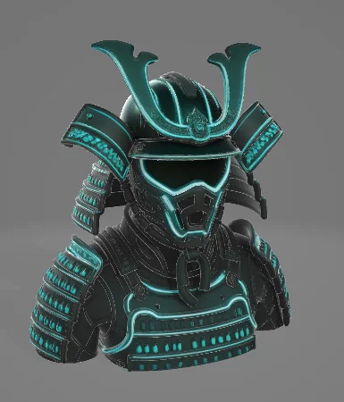 Mũ giáp Samurai Cyberpunk - Image 1