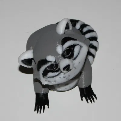 Raccoon / Waschbär (Tối ưu in 4 màu)