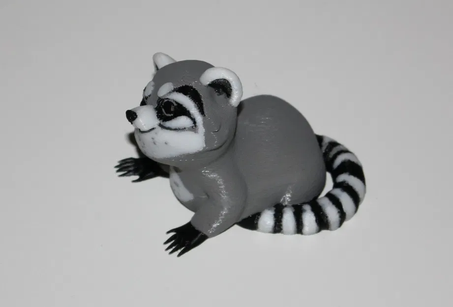 Raccoon / Waschbär (Tối ưu in 4 màu) - Image 3