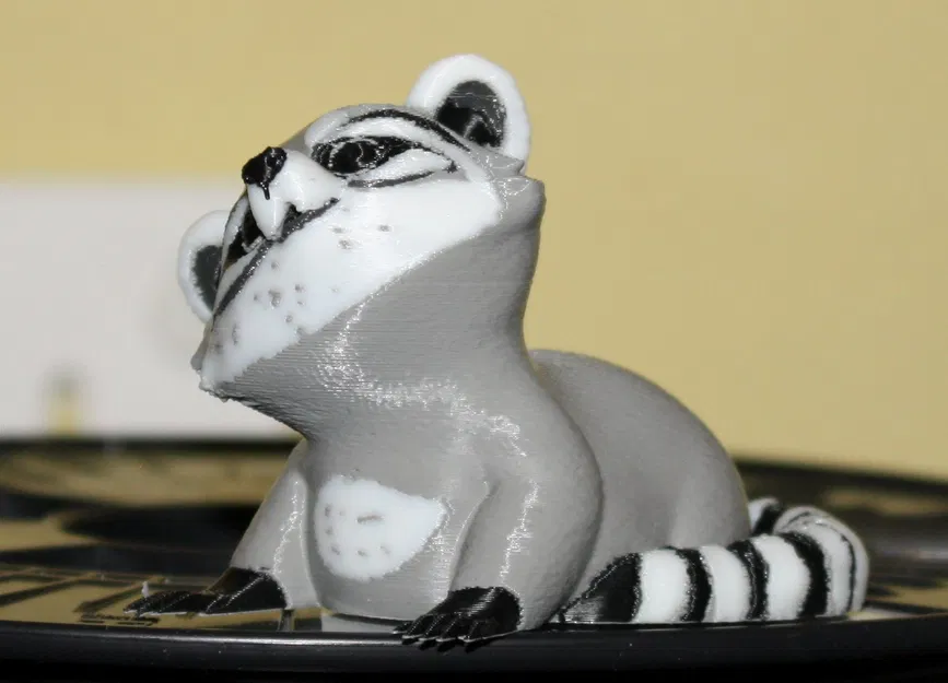 Raccoon / Waschbär (Tối ưu in 4 màu) - Image 5