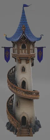 Fantasy Wizard Tower – Tháp Pháp Sư Giả Tưởng - Image 1