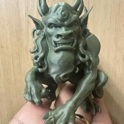 Tượng Linh Thú Hộ Vệ Thần Thoại Trung Hoa Bai Ze (Bạch Trạch)