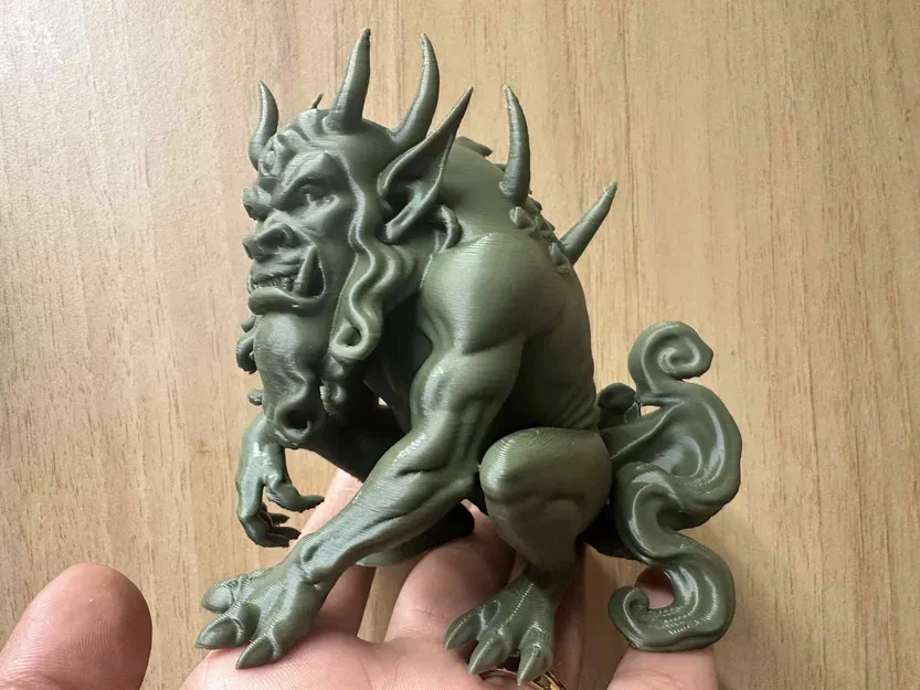 Tượng Linh Thú Hộ Vệ Thần Thoại Trung Hoa Bai Ze (Bạch Trạch) - Image 4