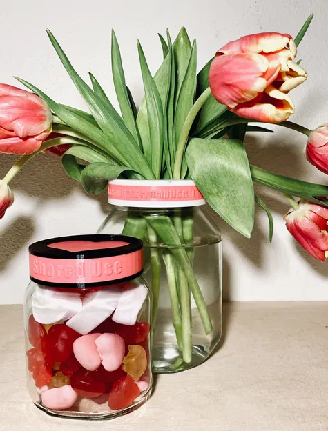 Nắp hũ Nutella upcycling kèm khung ảnh & chữ tuỳ biến - Image 1